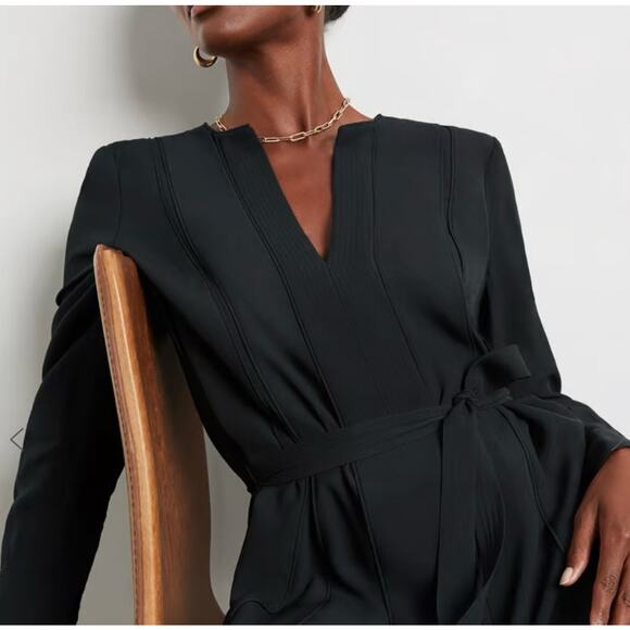 Ulla Johnson Asilia Maxi Dress Women 8 Black Minimalist Capsule Wardrobe No Belt - Picture 2 of 12